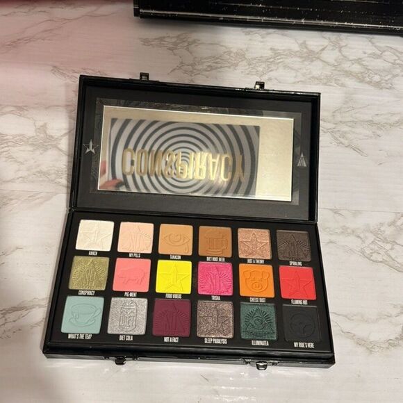 Jeffree Star X Shane Dawson Conspiracy palette & pink black pic face mirrors - Picture 6 of 12